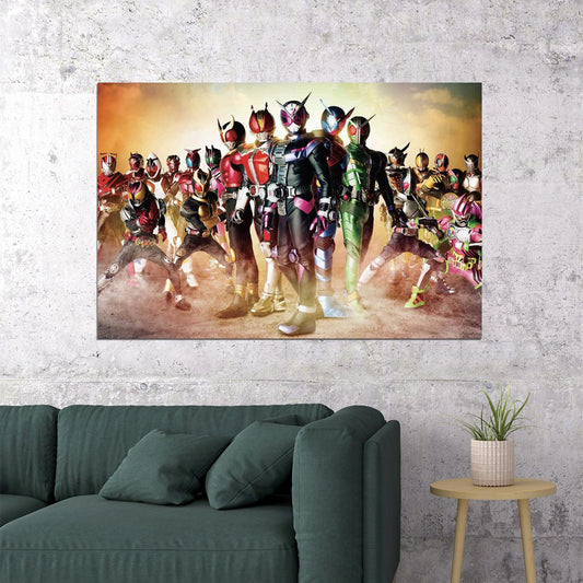 Kamen Rider Saber Dragon Knight Fight Warrior Tv Poster Wall Art Print Home Wall Decor - xonomax