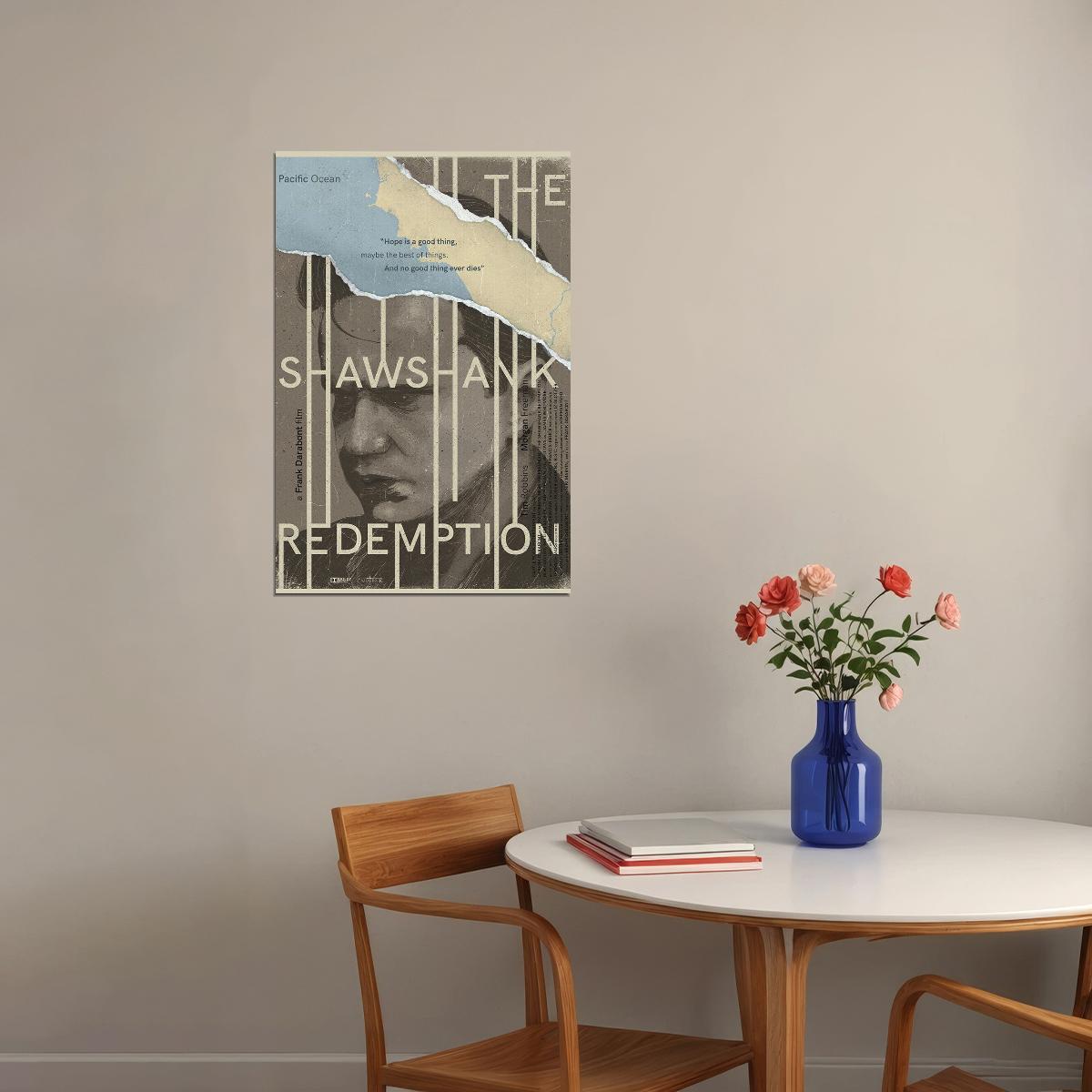 The Shawshank Redemption Andy Dufresne Movie Poster Wall Art Print Home Wall Decor - xonomax