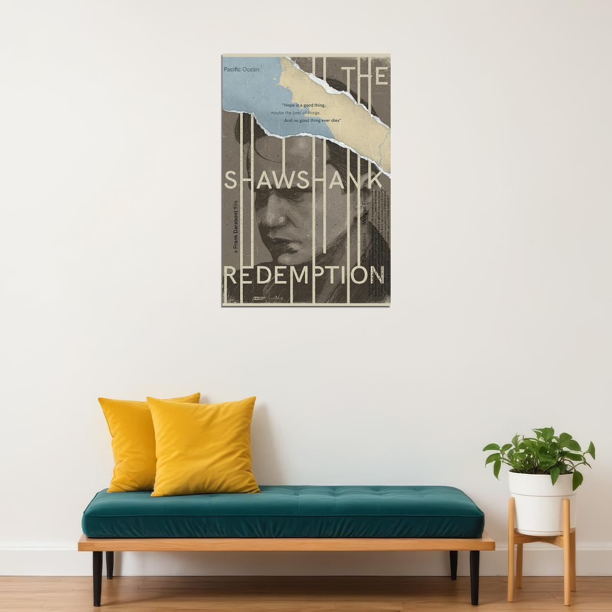 The Shawshank Redemption Andy Dufresne Movie Poster Wall Art Print Home Wall Decor - xonomax