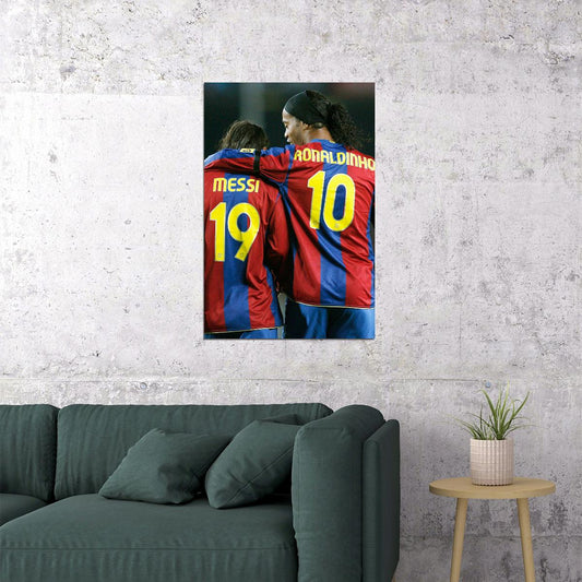 Ronaldinho Barcelona Brazil Soccer Football Star Poster Wall Art Print Home Wall Decor - xonomax