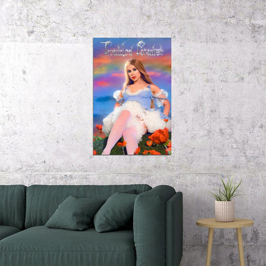 Slayyyter Troubled Paradise Music Album Singer Poster Wall Art Print Home Wall Decor - xonomax