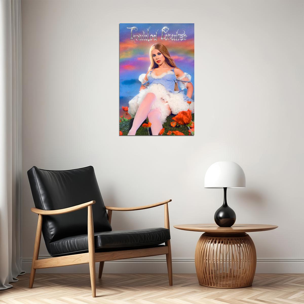 Slayyyter Troubled Paradise Music Album Singer Poster Wall Art Print Home Wall Decor - xonomax
