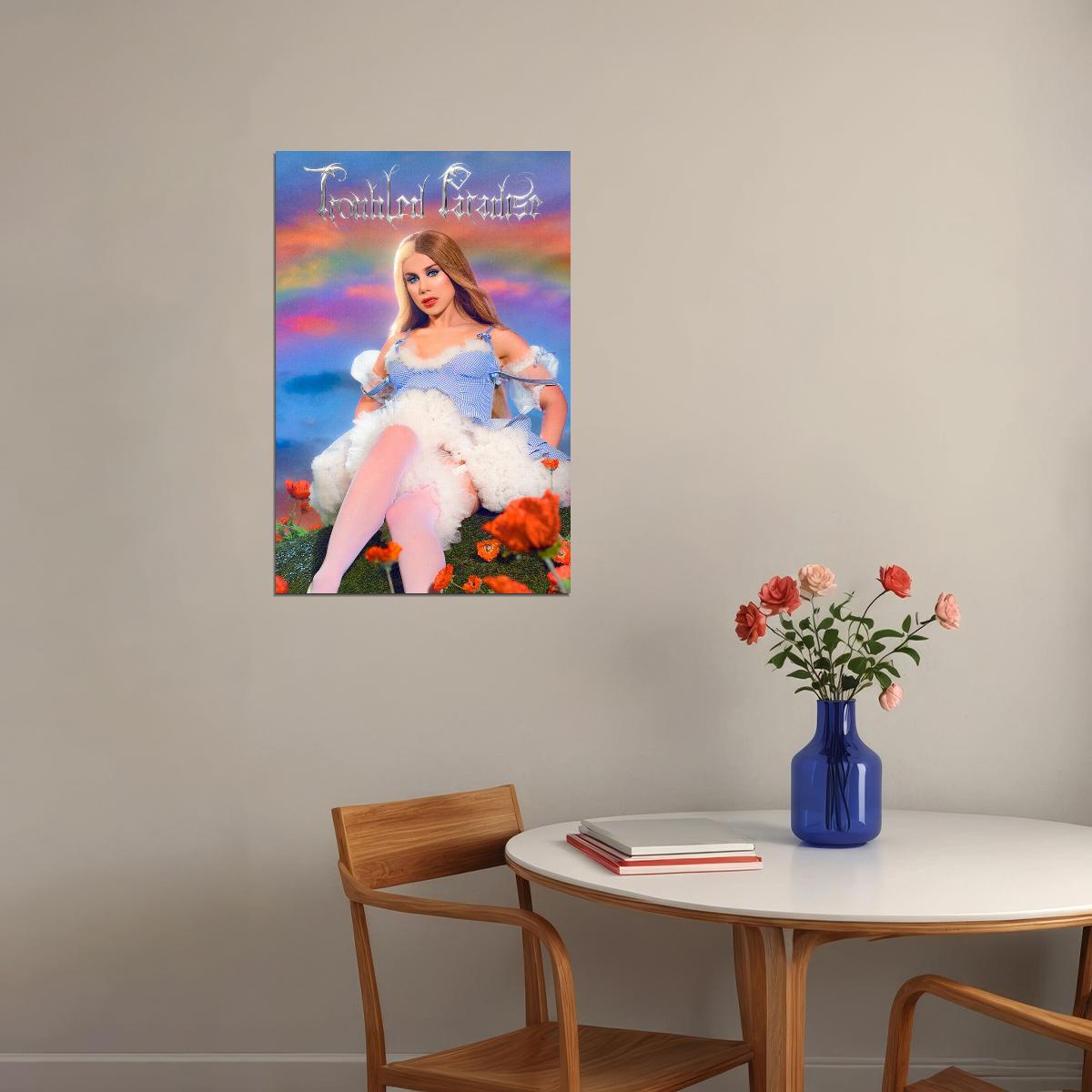Slayyyter Troubled Paradise Music Album Singer Poster Wall Art Print Home Wall Decor - xonomax