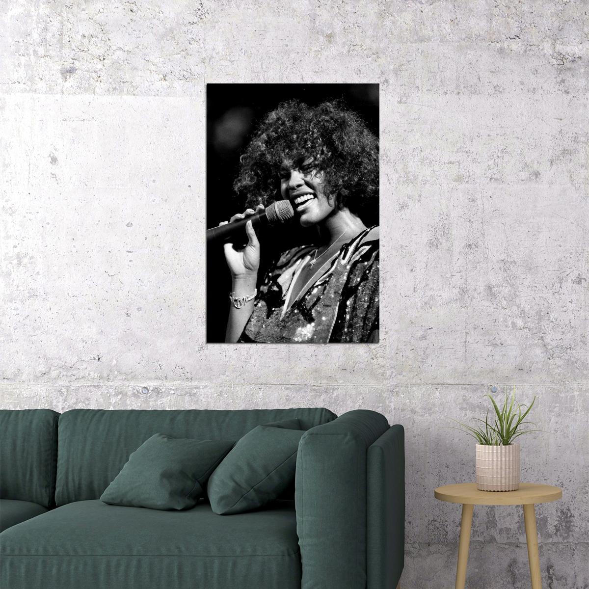 Whitney Houston American Singer Poster Wall Art Print Home Wall Decor - xonomax