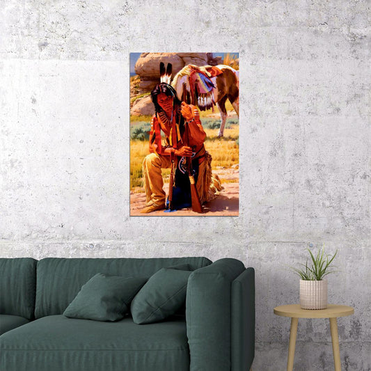 Native American Desing Poster Wall Art Print Home Wall Decor - xonomax