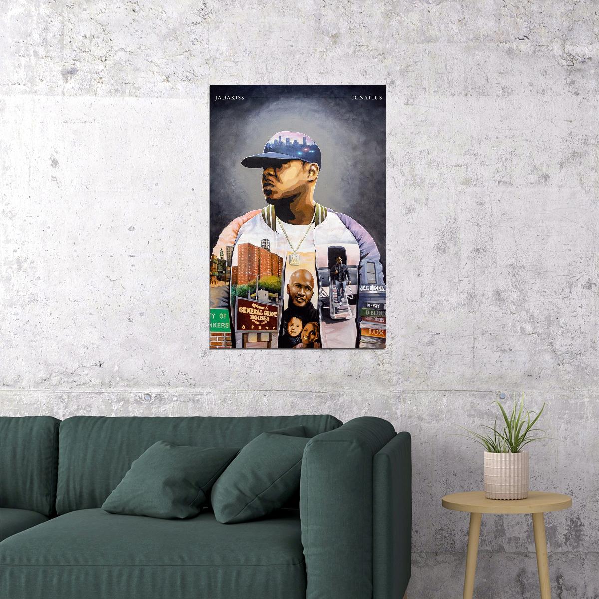 Rapper Jadakiss Ignatius Music Album Poster Wall Art Print Home Wall Decor - xonomax