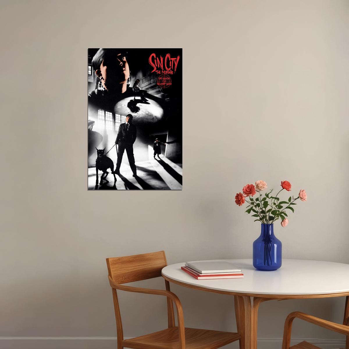 Ski Mask The Slump God Sin City The Mixtape Music Album Poster Wall Art Print Home Wall Decor - xonomax