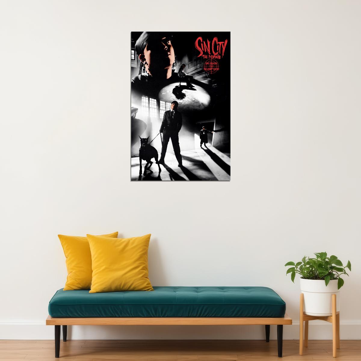 Ski Mask The Slump God Sin City The Mixtape Music Album Poster Wall Art Print Home Wall Decor - xonomax