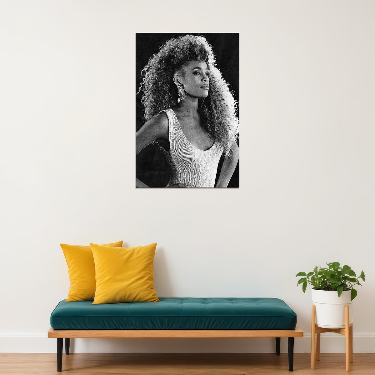 Whitney Houston Composer Actor Poster Wall Art Print Home Wall Decor - xonomax