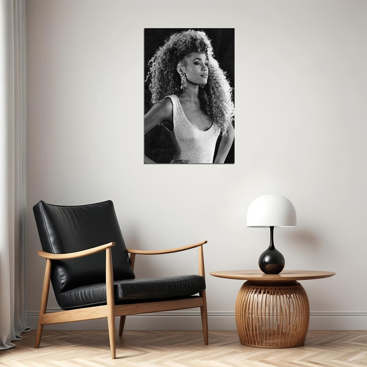 Whitney Houston Composer Actor Poster Wall Art Print Home Wall Decor - xonomax