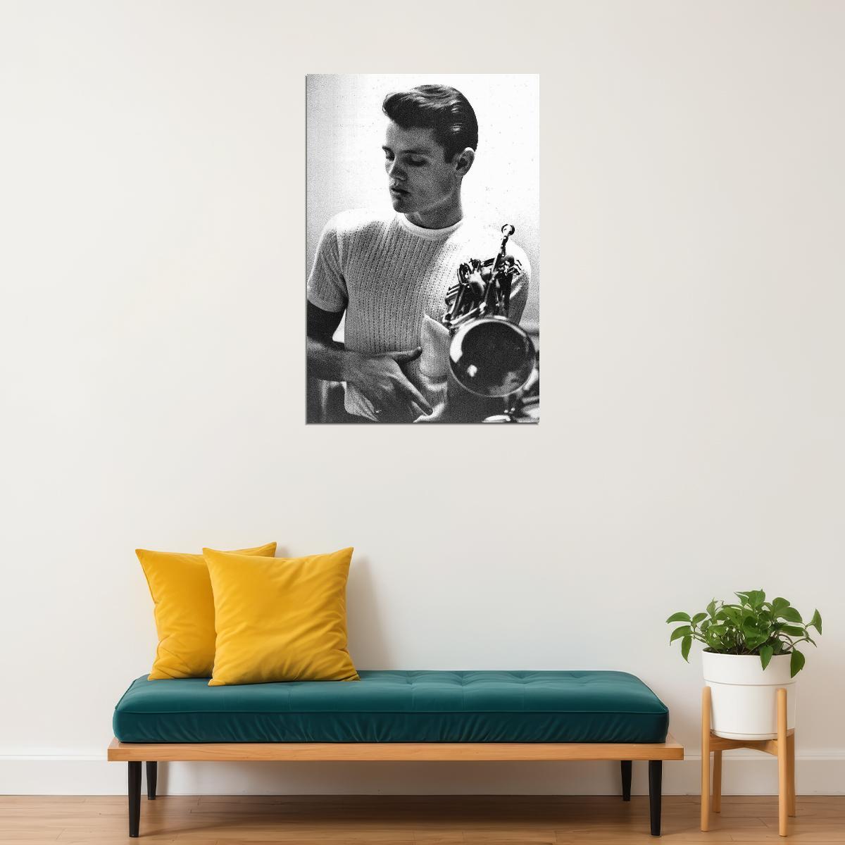 Chet Baker Jazz Legend Trumpet Player Poster Wall Art Print Home Wall Decor - xonomax