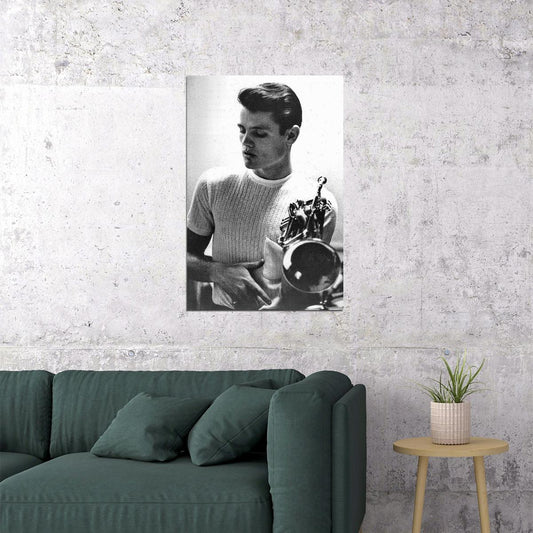 Chet Baker Jazz Legend Trumpet Player Poster Wall Art Print Home Wall Decor - xonomax