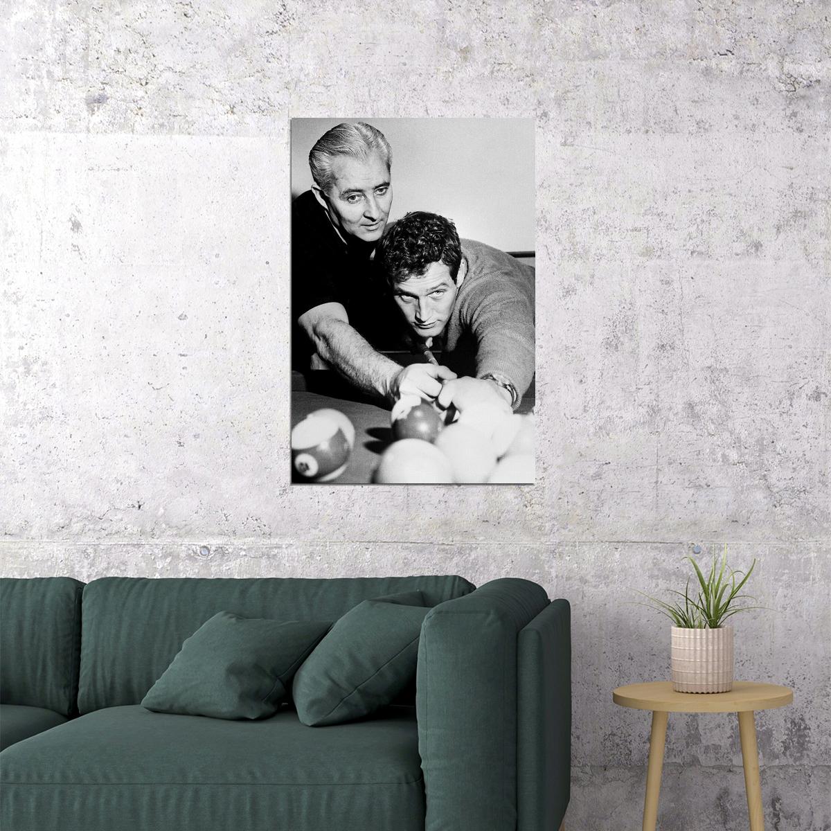 World Pocket Billiards Champion Willie Mosconi Paul Poster Wall Art Print Home Wall Decor - xonomax