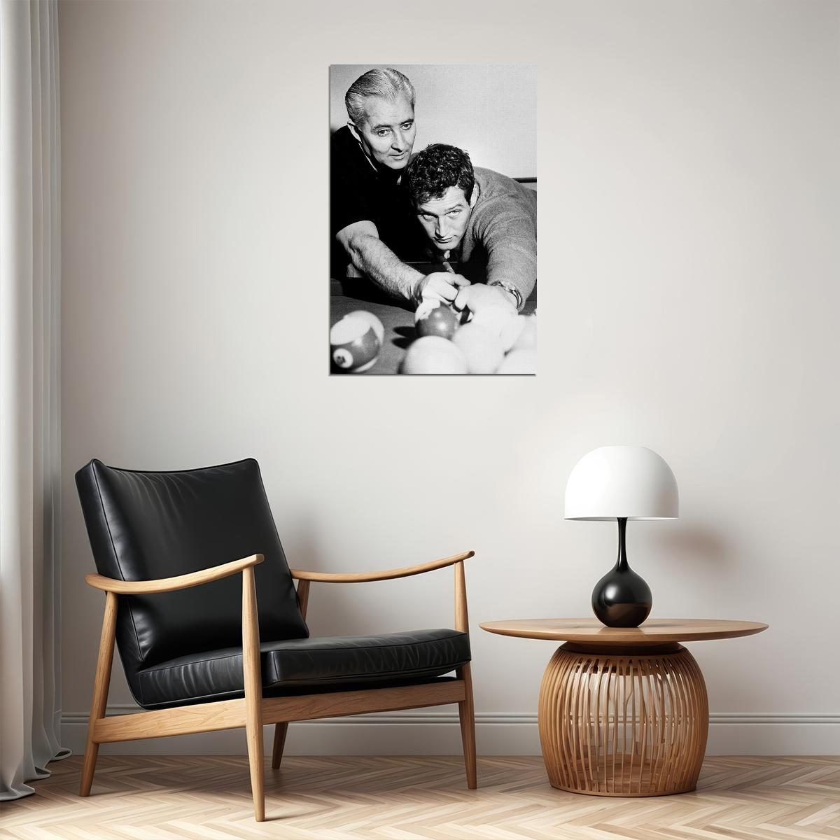 World Pocket Billiards Champion Willie Mosconi Paul Poster Wall Art Print Home Wall Decor - xonomax