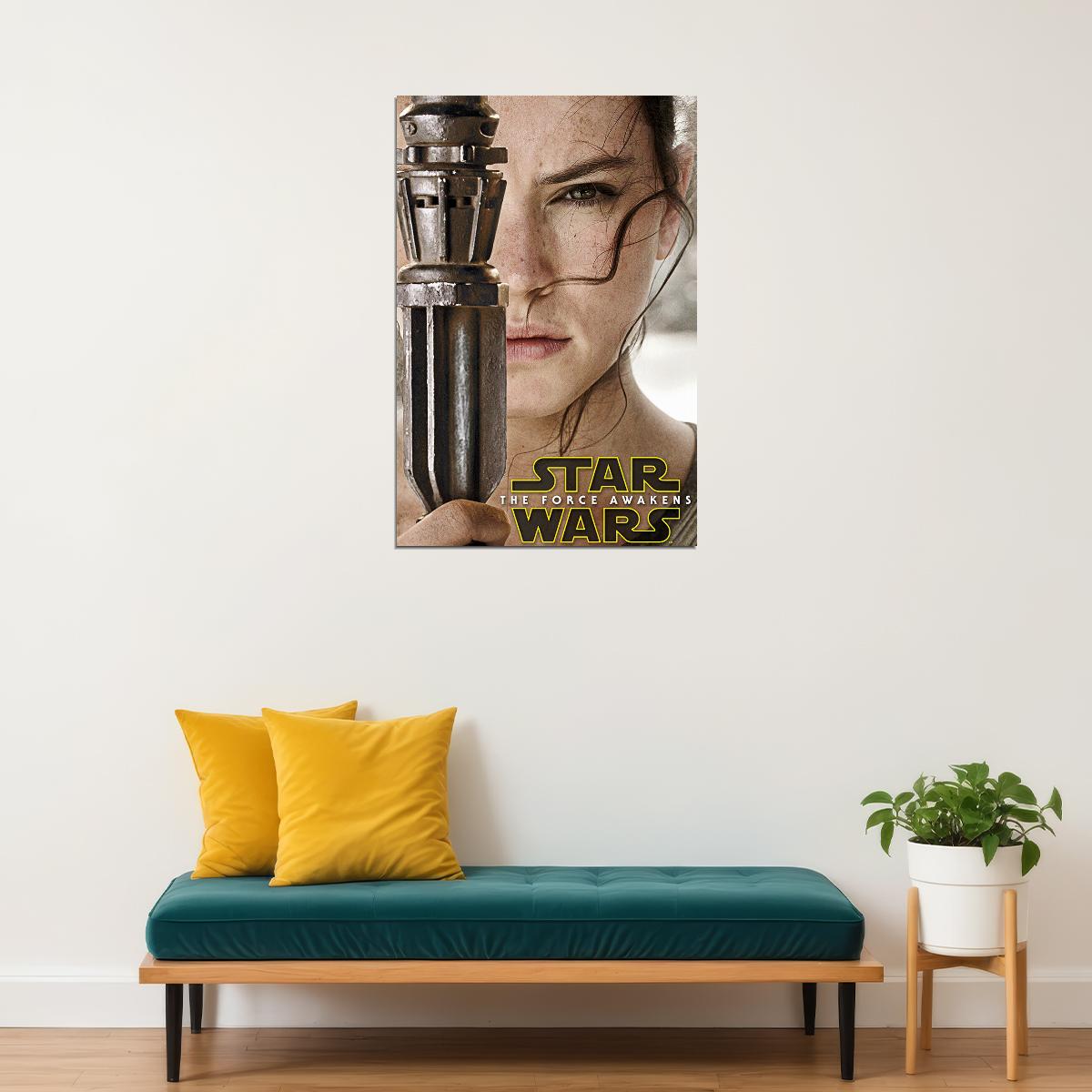 Star Wars The Force Awakens Solo Finn Leia Movie Poster Wall Art Print Home Wall Decor - xonomax