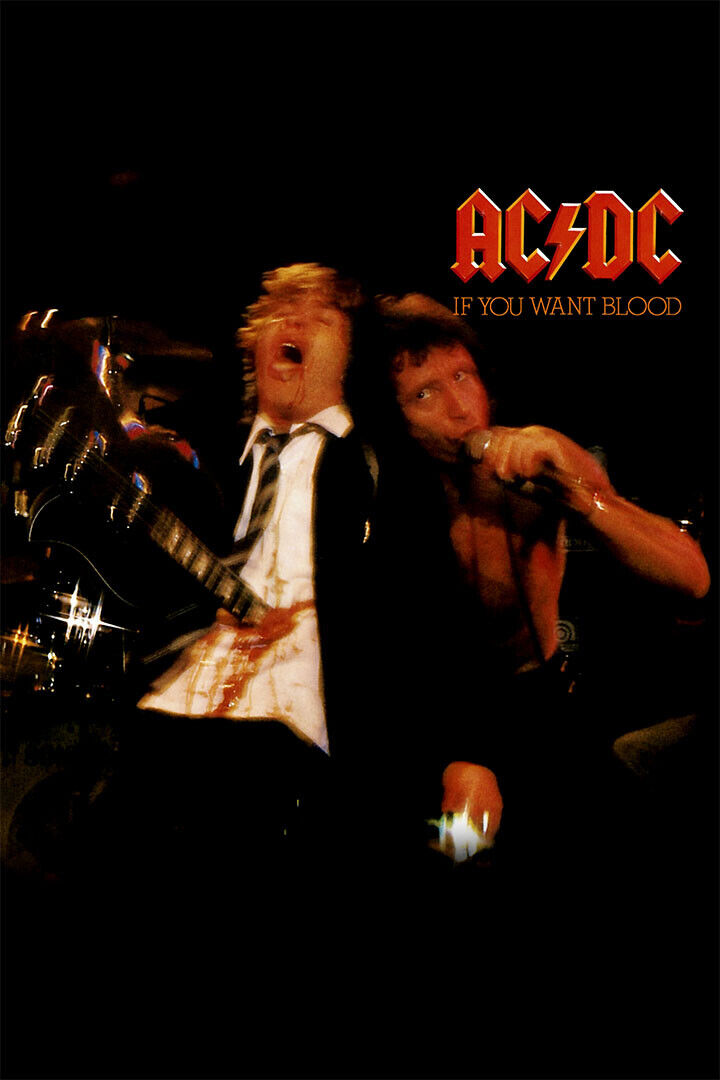 Ac / Dc If You Want Blood Rock Band Poster Wall Art Print Home Wall Decor - xonomax