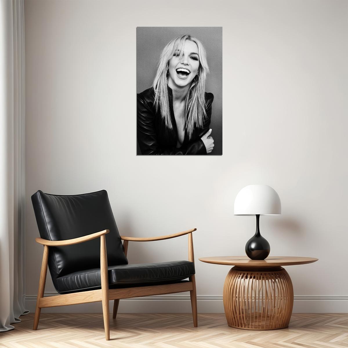 Britney Spears Music Celebrity Black And White Poster Wall Art Print Home Wall Decor - xonomax