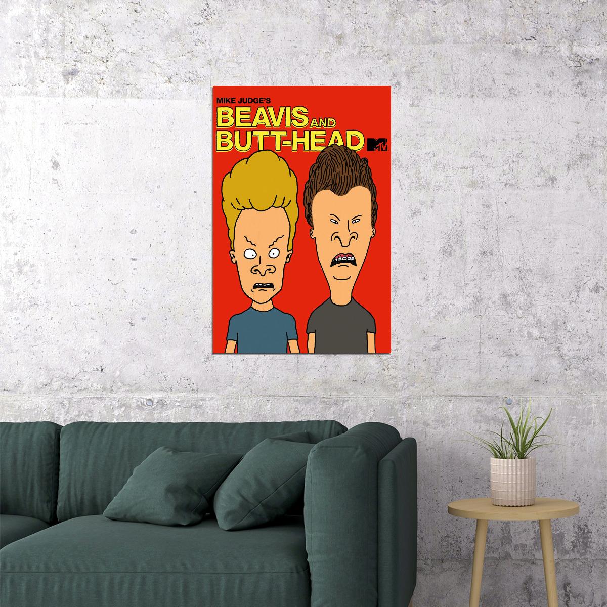 Beavis And Butt-head Do America Movie Poster Wall Art Print Home Wall Decor - xonomax