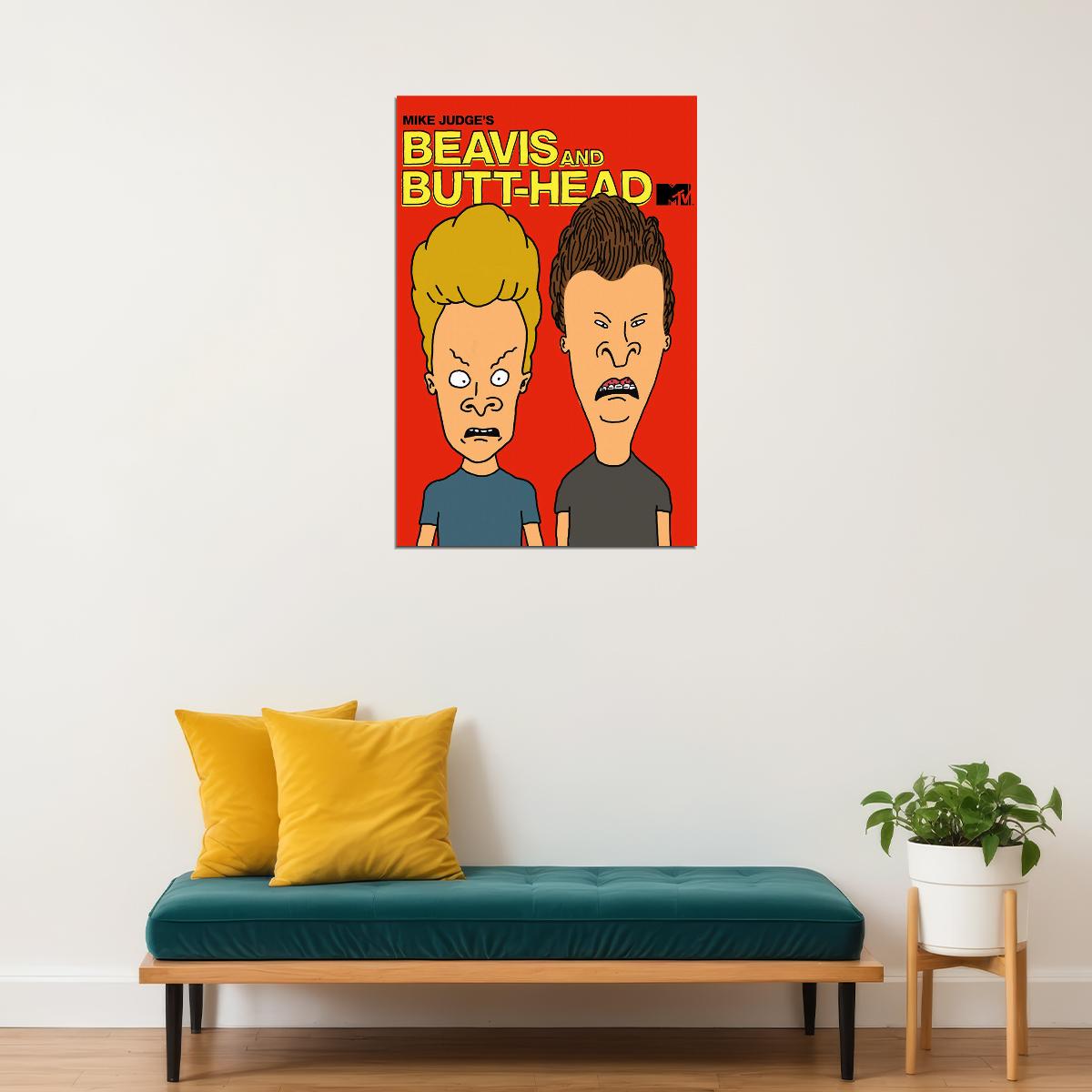 Beavis And Butt-head Do America Movie Poster Wall Art Print Home Wall Decor - xonomax