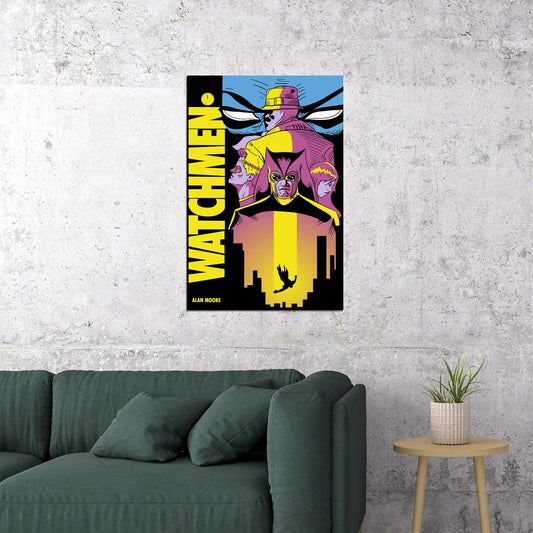 Watchmen Comic Book Rorschach Building Top Poster Wall Art Print Home Wall Decor - xonomax