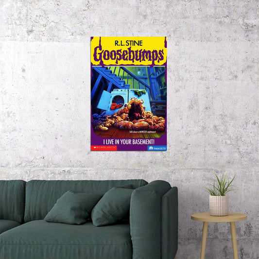 Goosebumps I Live In Your Basement Cover Comic Series Poster Wall Art Print Home Wall Decor - xonomax