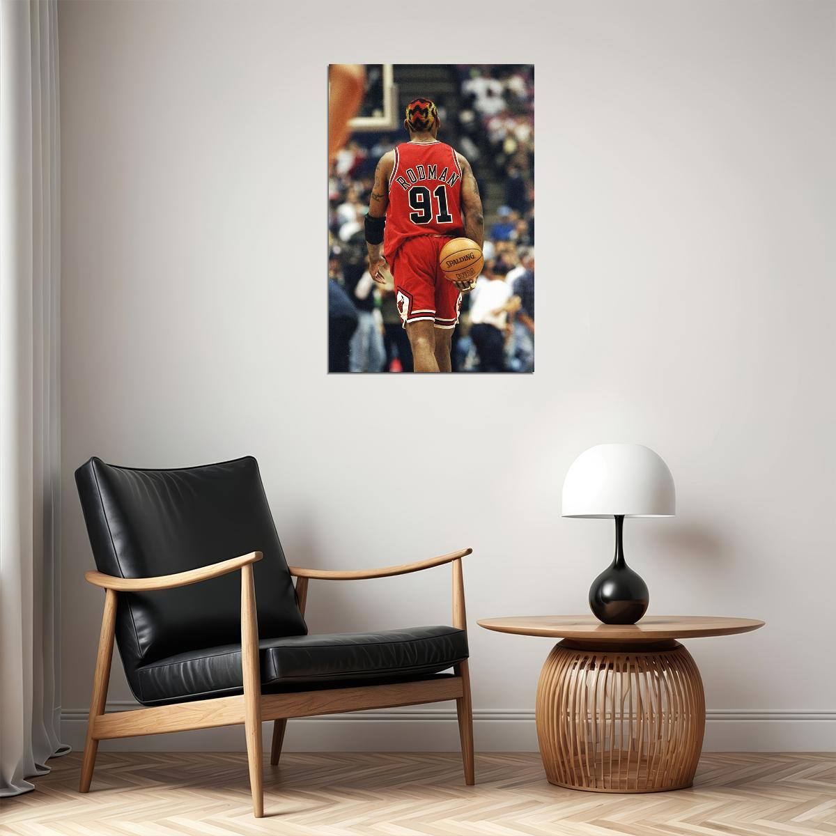 Dennis Rodman Rebound Chicago Poster Wall Art Print Home Wall Decor - xonomax
