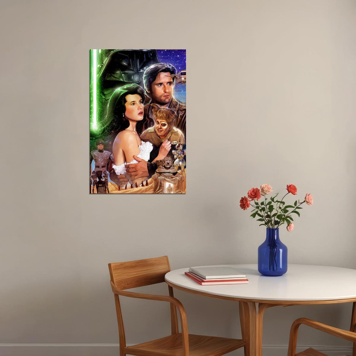 Spaceballs Movie Spaceship Poster Wall Art Print Home Wall Decor - xonomax