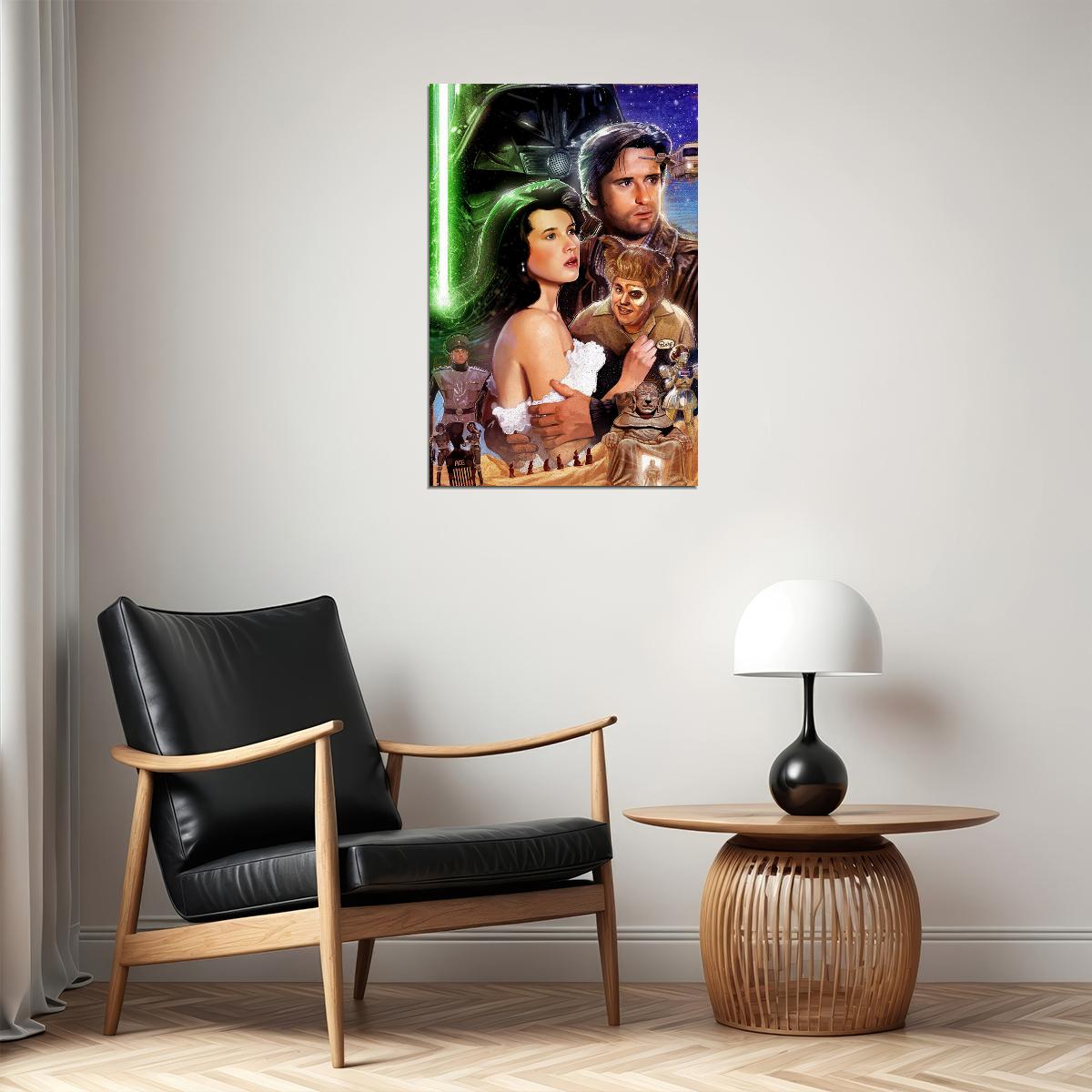 Spaceballs Movie Spaceship Poster Wall Art Print Home Wall Decor - xonomax