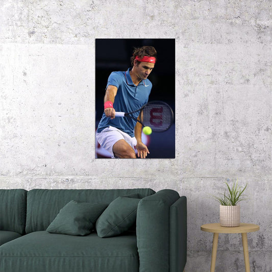 Roger Federer Great Tennis Player Backhand Poster Wall Art Print Home Wall Decor - xonomax