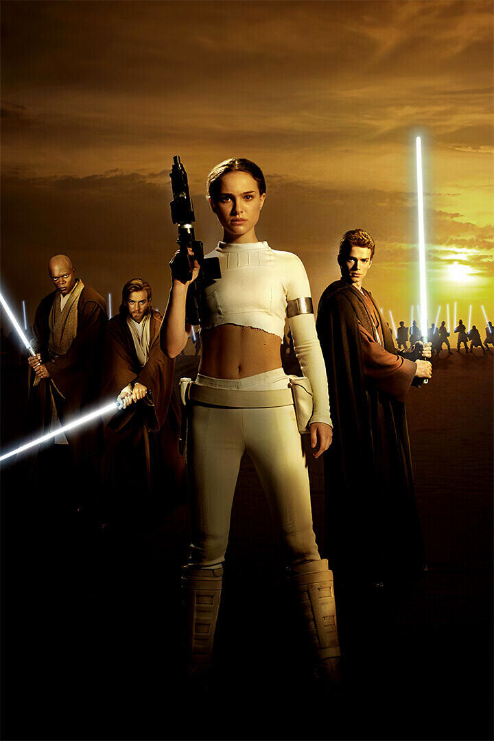 Star Wars Ii Attack Of The Clones 2002 Movie Poster Wall Art Print Home Wall Decor - xonomax