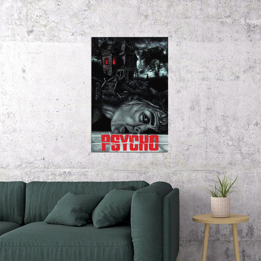 Psycho Horror Movie Horror Thriller Vintage Poster Wall Art Print Home Wall Decor - xonomax