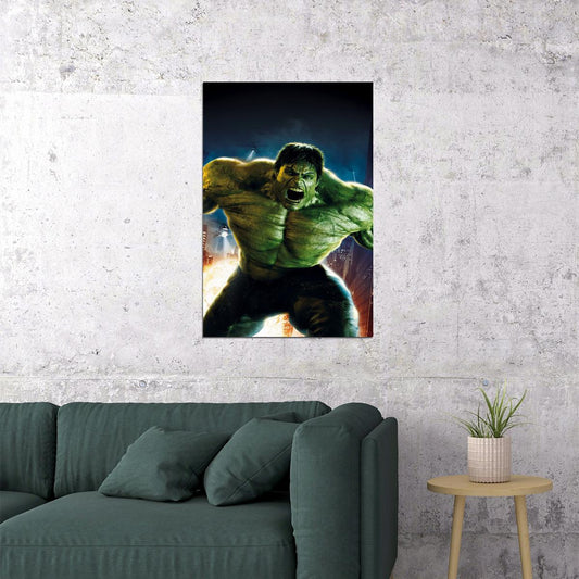 The Incredible Hulk Action Movie Poster Wall Art Print Home Wall Decor - xonomax