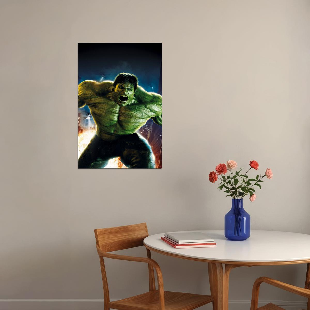 The Incredible Hulk Action Movie Poster Wall Art Print Home Wall Decor - xonomax