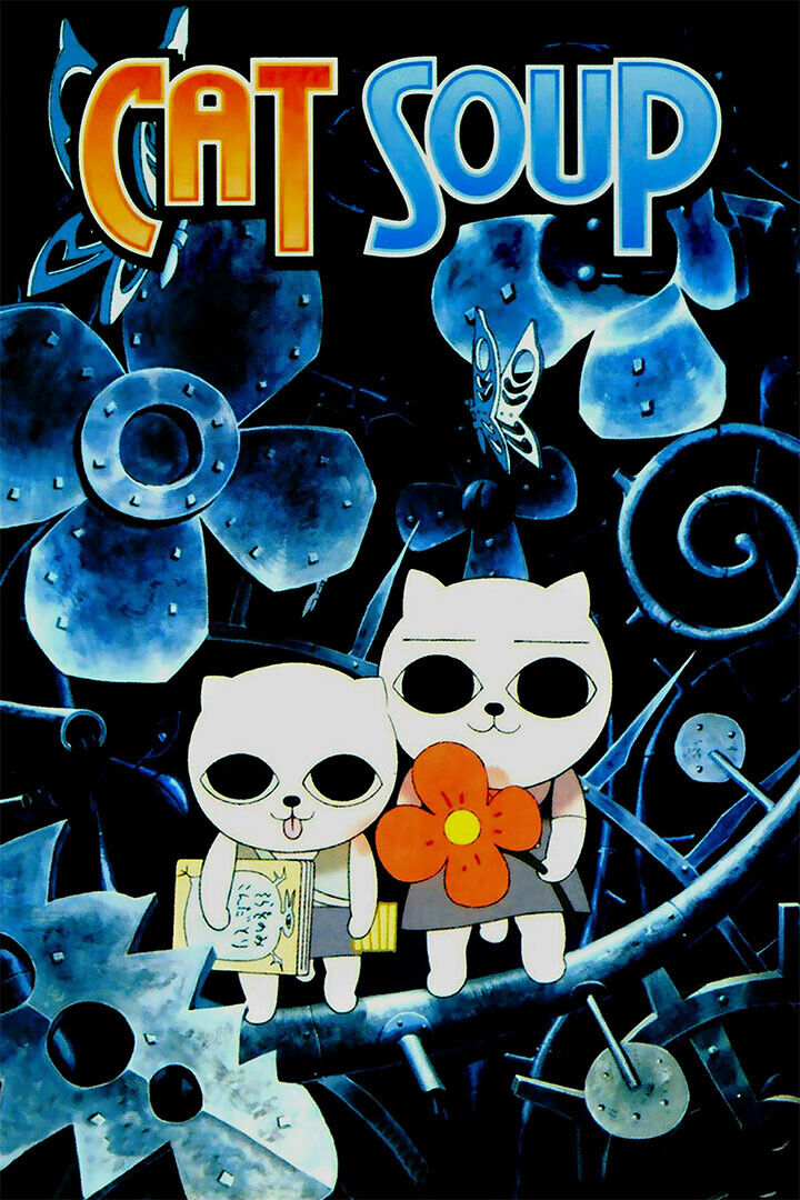 Cat Soup Comedy Horror Adventure Japanese Anime Short Film Poster Wall Art Print Home Wall Decor - xonomax