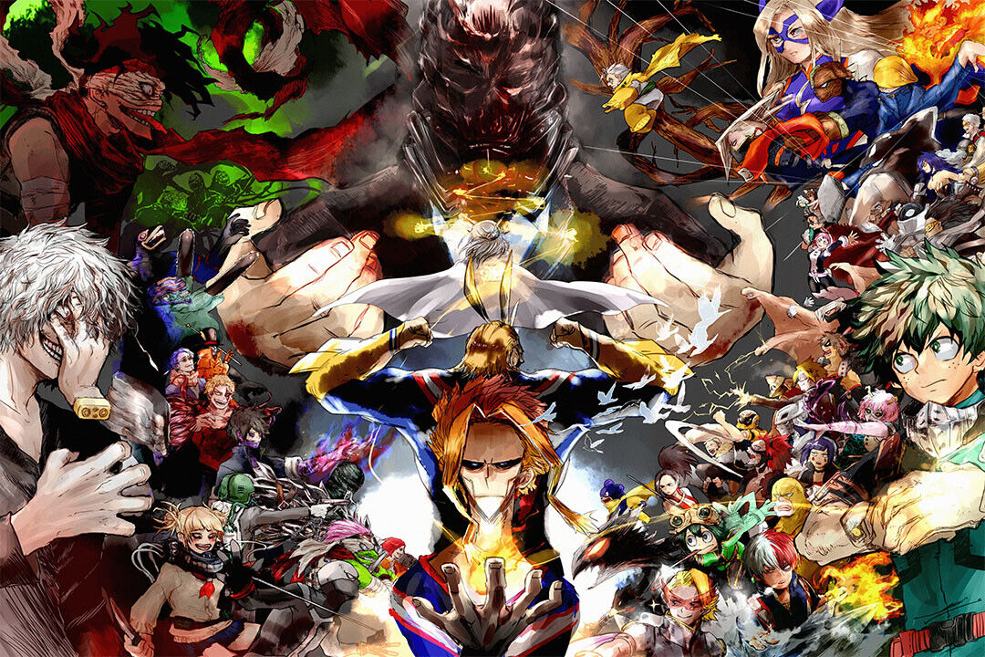 The Characters Of My Hero Academia Japan Action Anime Poster Wall Art Print Home Wall Decor - xonomax