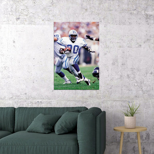 Barry Sanders Detroit American Football Player Poster Wall Art Print Home Wall Decor - xonomax