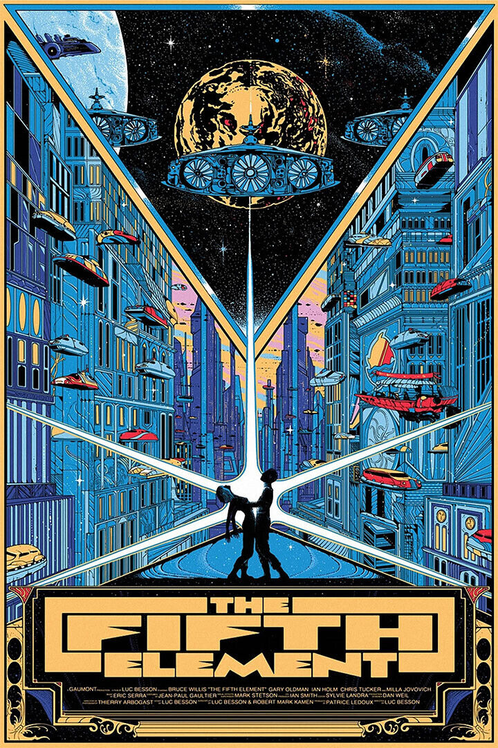 The Fifth Element Movie Alternate Version Action Poster Wall Art Print Home Wall Decor - xonomax