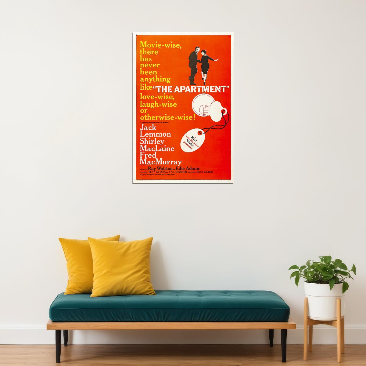 The Apartment Movie Comedy Drama Romance Poster Wall Art Print Home Wall Decor - xonomax