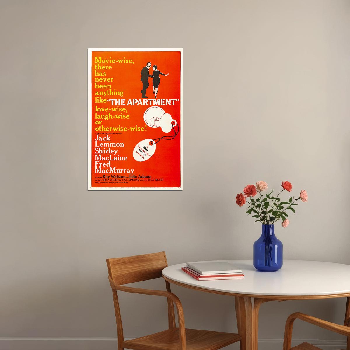 The Apartment Movie Comedy Drama Romance Poster Wall Art Print Home Wall Decor - xonomax