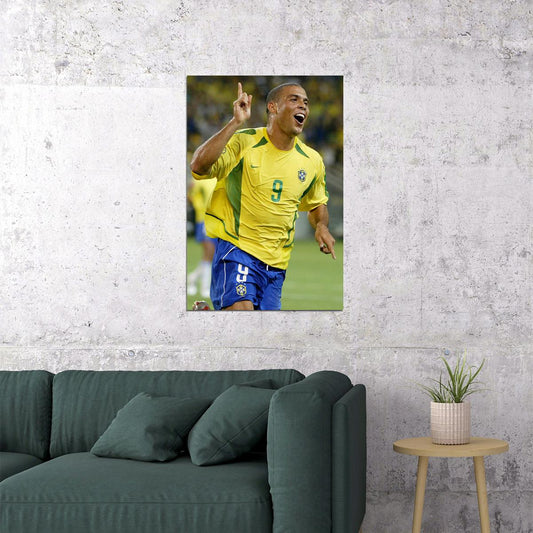 Ronaldo Luis Nazario De Lima Former Football Player Poster Wall Art Print Home Wall Decor - xonomax