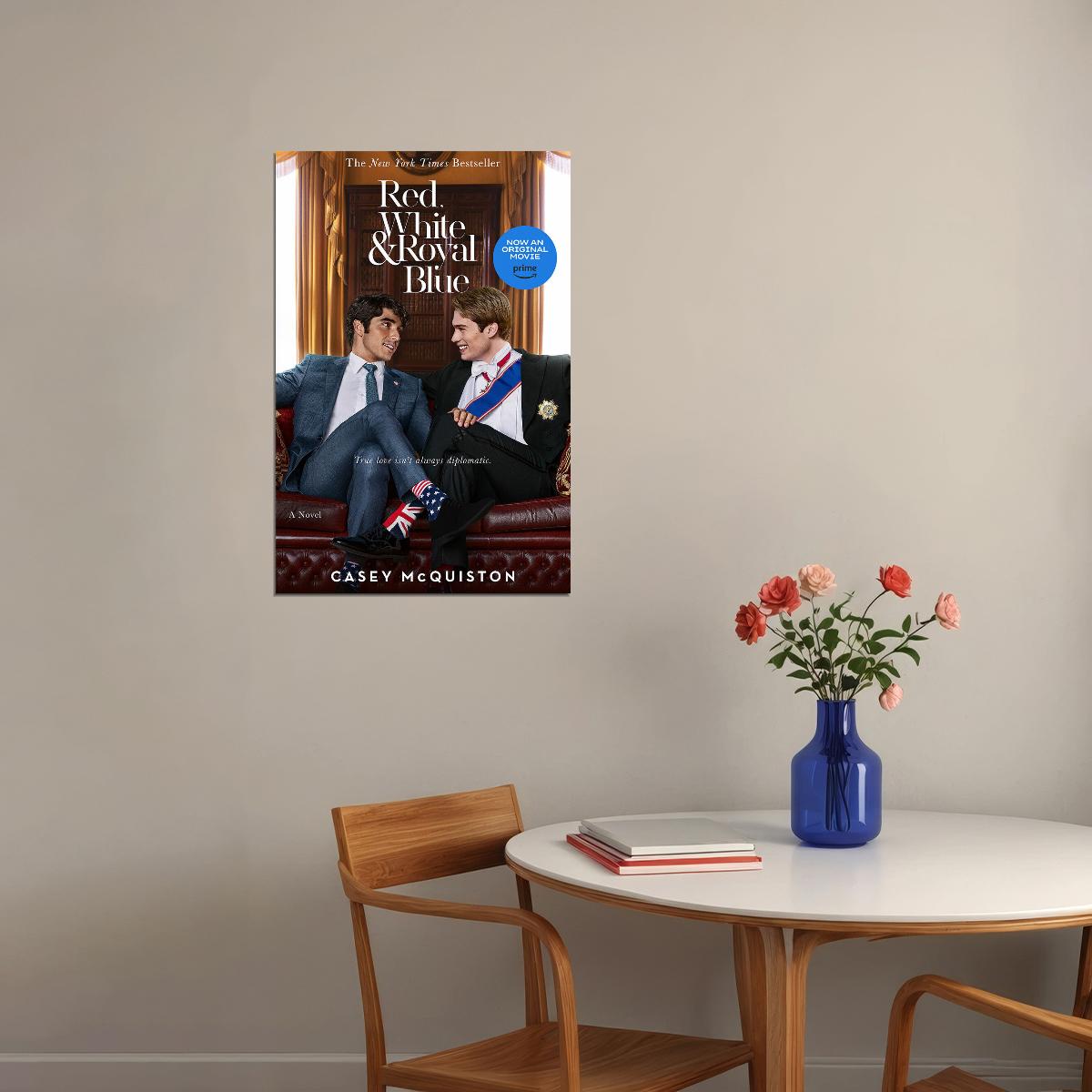 Red White And Royal Blue Movie Comedy Romantic Poster Wall Art Print Home Wall Decor - xonomax