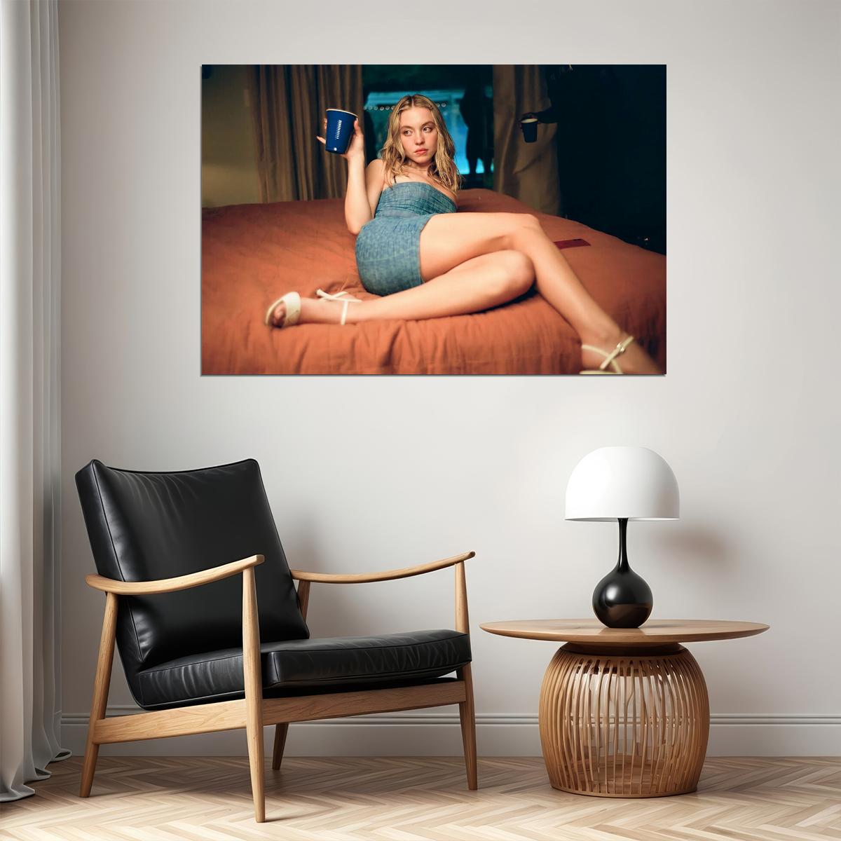 Sydney Sweeney American Artist And Actress Poster Wall Art Print Home Wall Decor - xonomax