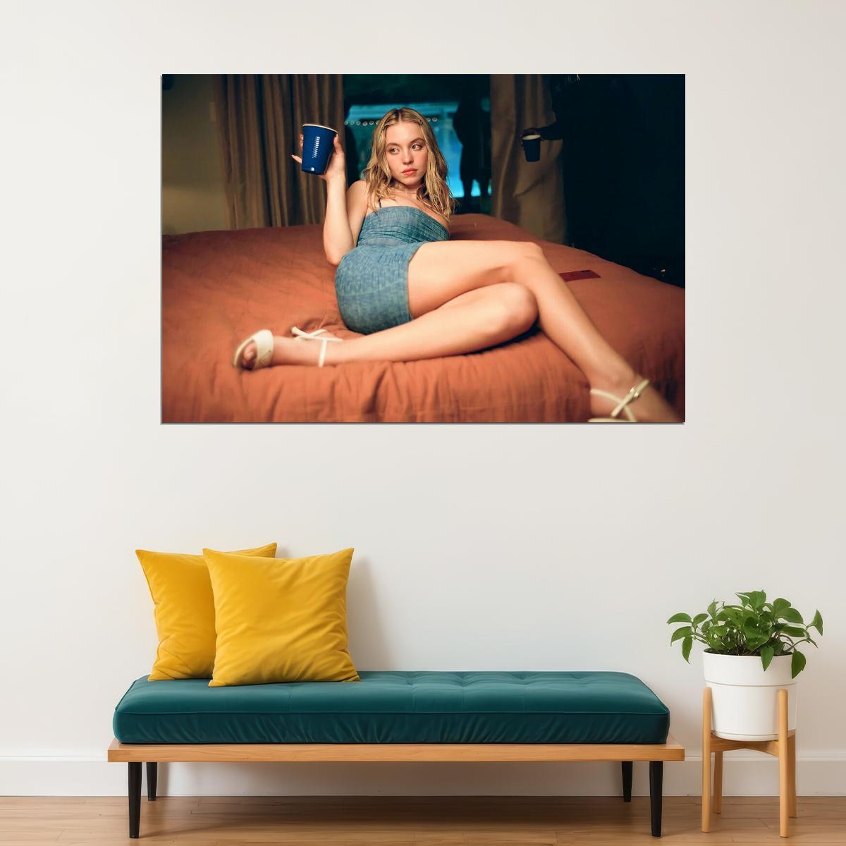 Sydney Sweeney American Artist And Actress Poster Wall Art Print Home Wall Decor - xonomax