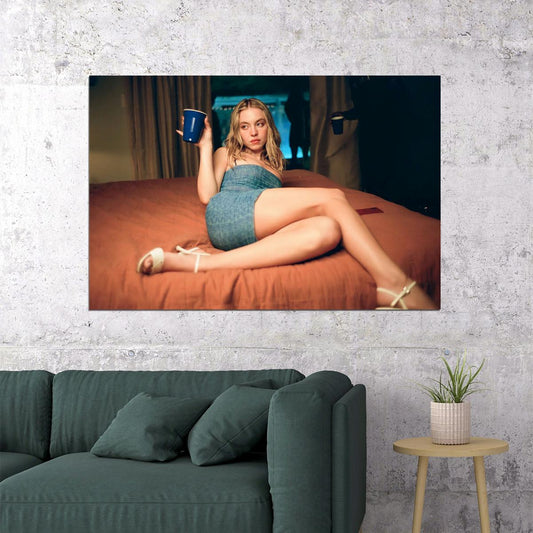 Sydney Sweeney American Artist And Actress Poster Wall Art Print Home Wall Decor - xonomax