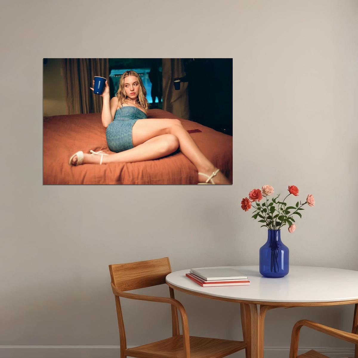 Sydney Sweeney American Artist And Actress Poster Wall Art Print Home Wall Decor - xonomax