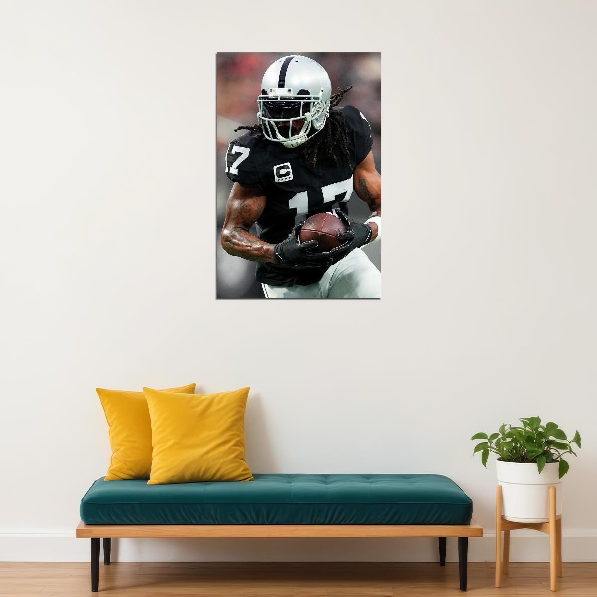 Davante Adams Las Vegas Raiders American Football Player Poster Wall Art Print Home Wall Decor - xonomax