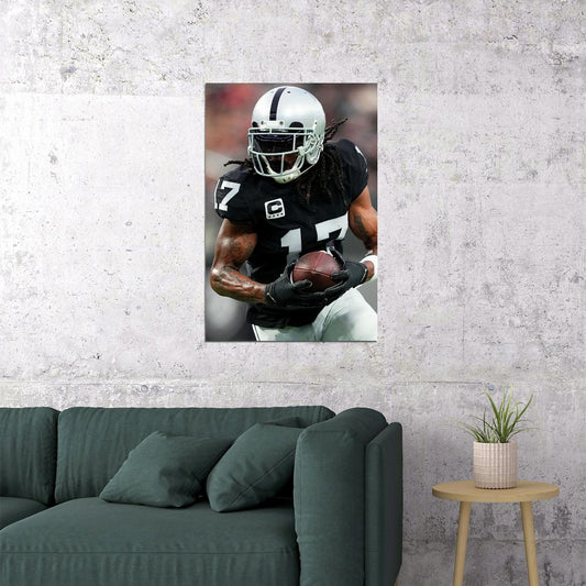 Davante Adams Las Vegas Raiders American Football Player Poster Wall Art Print Home Wall Decor - xonomax