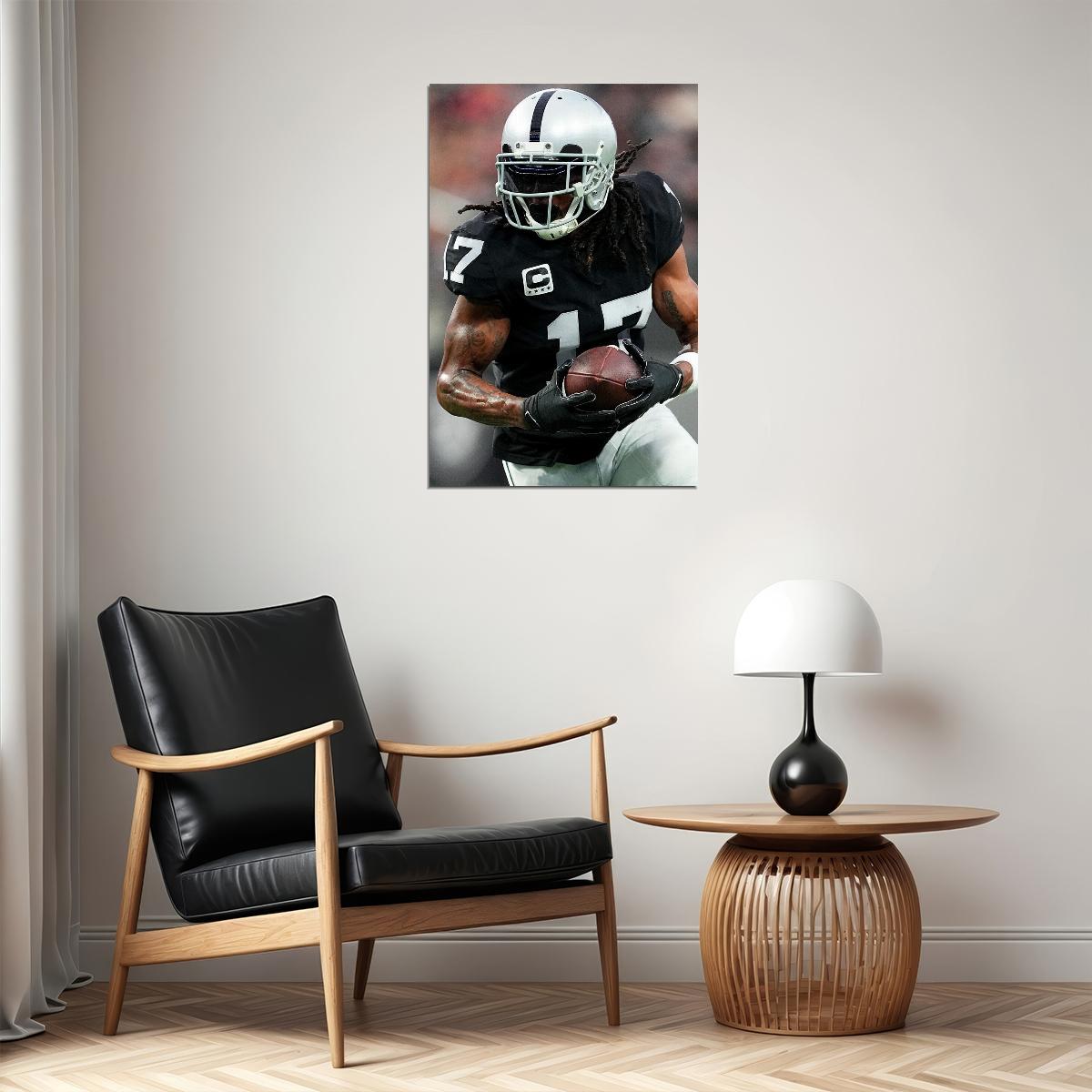 Davante Adams Las Vegas Raiders American Football Player Poster Wall Art Print Home Wall Decor - xonomax