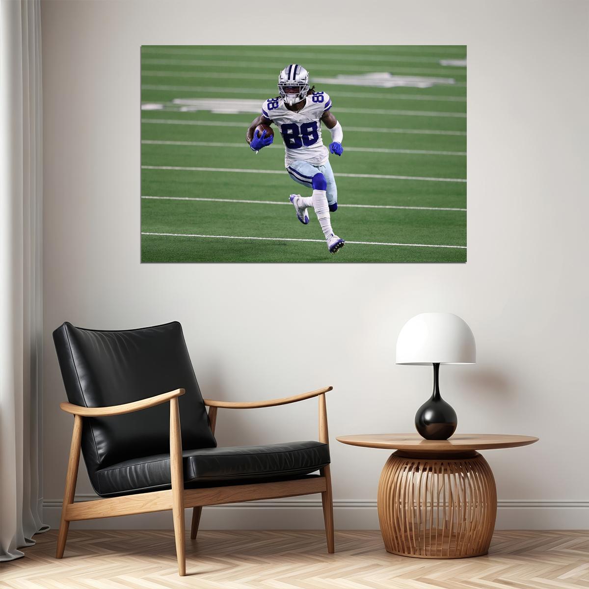 Ceedee Lamb Dallas Cowboys American Football Player Poster Wall Art Print Home Wall Decor - xonomax