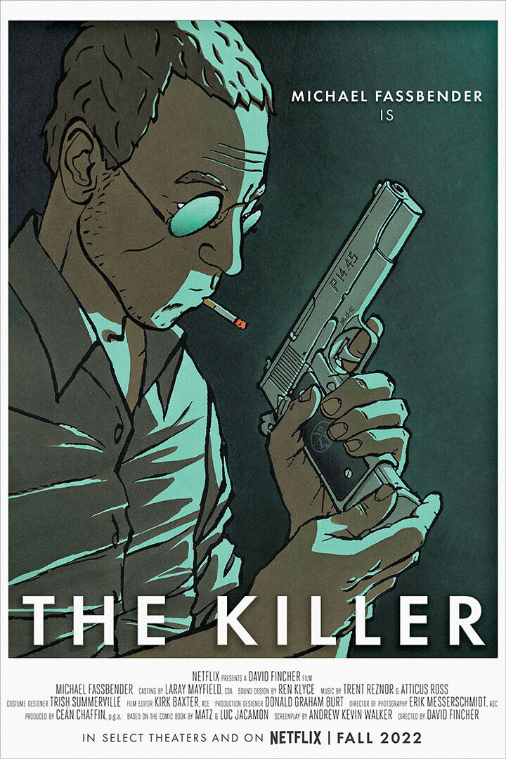 The Killer 2023 Movie Action Adventure Crime Poster Wall Art Print Home Wall Decor - xonomax